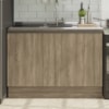 Balcao Pia Sem Tampo 2P 120 cm MDP Maxxi G745 Nogal Kappesberg