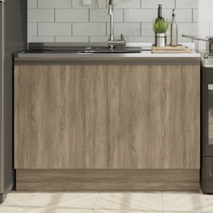 Balcao Pia Sem Tampo 2P 120 cm MDP Maxxi G745 Nogal Kappesberg