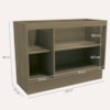 Balcao Pia Sem Tampo 2P 120 cm MDP Maxxi G745 Nogal Kappesberg