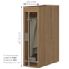 Balcao Porta Toalha Com Tampo 20 cm Requinte Nature Henn