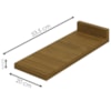 Balcao Porta Toalha Com Tampo 20 cm Requinte Nature Henn