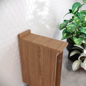 Balcao Porta Toalha Com Tampo 20 cm Requinte Nature Henn