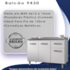 Balcao Sem Tampo Para Pia 120cm 9430 Branco Mobbs