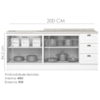 Balcao Tampo 120 cm Balcao Cooktop 80 cm Americana Branco Calcare Henn