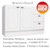 Balcao Tampo 120 cm Balcao Cooktop 80 cm Americana Branco Calcare Henn