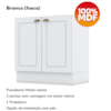 Balcao Tampo 120 cm Balcao Cooktop 80 cm Americana Branco Calcare Henn