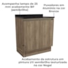 Balcao Tampo 2 Portas 80 cm Maxxi G744 Nogal Preto Kappesberg