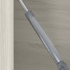 Balcao Tampo 2G Vidro 80cm MDF Kali 16415 Bianco Toq Branco Uv Nicioli