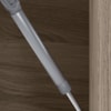Balcao Tampo 2G Vidro 80cm MDF Kali 16415 Carvalho Toq Carvalho Toq Nicioli