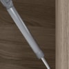 Balcao Tampo 2G Vidro 80cm MDF Kali 16415 Carvalho Toq Off White Cetim Nicioli