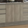 Balcao Tampo Cooktop 2 Portas 80 cm Maxxi G744 Nogal Kappesberg