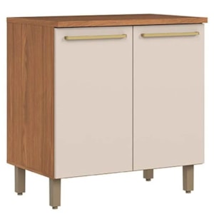 Balcao Tampo Cooktop 2 Portas 80 cm Requinte Nature Areia Henn Balcao Tampo Cooktop 2 Portas 80 cm Requinte Nature Areia Henn