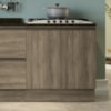 Balcao Tampo Cooktop 2P 80 cm Maxxi G744 Nogal Preto Kappesberg