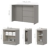 Bancada E Balcao Gourmet 146 cm CE818 Americana Cinza Calcare Henn