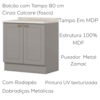 Bancada E Balcao Gourmet 146 cm CE818 Americana Cinza Calcare Henn