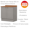 Bancada E Balcao Gourmet 146cm CE818 Americana Cinza Nature Henn