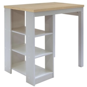 Bancada Ilha Cozinha 3 Prateleiras 90x60 cm CD1022 Cinza Dtall Bancada Ilha Cozinha 3 Prateleiras 90x60 cm CD1022 Cinza Dtall