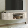 Bancada Suspensa Tv 60 Pol 2P 136 cm Modena Calacata Off White MADETEC