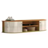 Bancada Suspensa Tv 60 Pol 2P 136 cm Modena Cinamomo Off White MADETEC