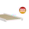 Beliche Madeira Maciça Com Cama Auxiliar 730X715B Branco Lavado Marjori