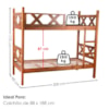Beliche Madeira Macica Xila Escada Fixa Mogno Mell NATH