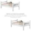 Beliche Solteiro Leticia Com Cama Auxiliar Mili MDF 199X95 cm Branco Decmade