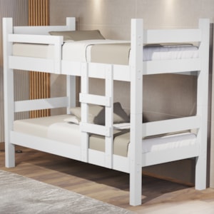 Beliche Solteiro MDF 199X95 cm Leticia Branco Decmade