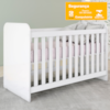 Berco Infantil Grade Fixa 133X66 cm Labirinto Branco Henn