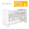 Berco Infantil Grade Fixa 133X66 cm Labirinto Branco Henn