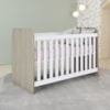 Berco Infantil Grade Fixa 133X66 cm Labirinto Rustico Branco Henn