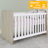 Berco Infantil Grade Fixa 133X66 cm Labirinto Rustico Branco Henn