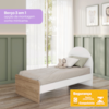 Berco Mini Cama Grade Fixa 133X69 cm Magia Branco Jequitiba HP Henn