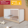 Berco Mini Cama Grade Fixa 139X79 cm Confete Branco Jequitiba HP Henn