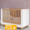 Berco Mini Cama Grade Fixa 146X78 cm Aconchego Branco Jequitiba HP Henn