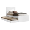 Bicama Cama Solteiro Com Cama Auxiliar MDF Luara Branco Decmade