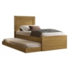 Bicama Cama Solteiro Com Cama Auxiliar MDF Luara Nature Decmade