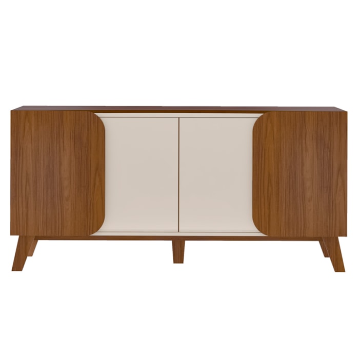 Buffet 4 Portas Sala de Jantar 160 cm 4506 Cedro Off White ARLY