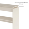 Buffet Aparador 1 Prateleira 100 Cm Off White ARLY