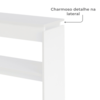 Buffet Aparador 1 Prateleira Vazada 100 Cm ARLY Branco ARLY