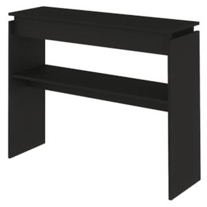 Buffet Aparador 1 Prateleira Vazada 100 Cm Preto ARLY