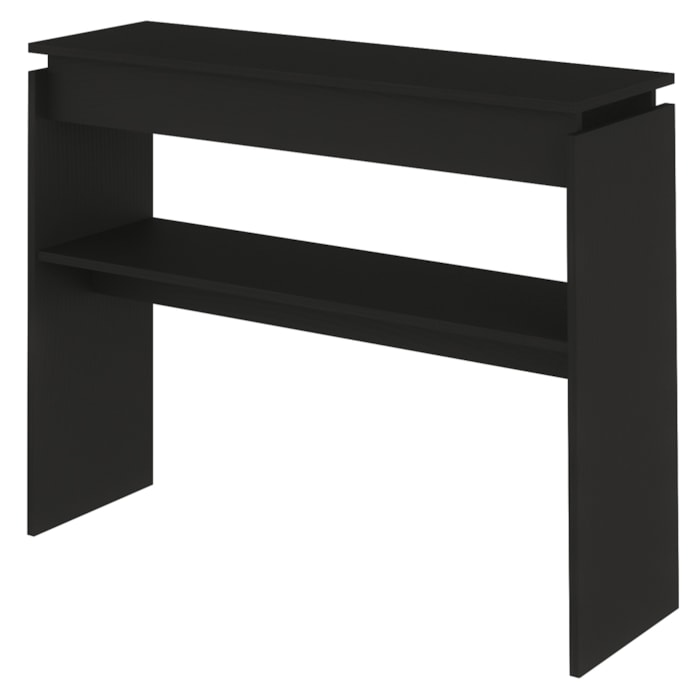 Buffet Aparador 1 Prateleira Vazada 100 Cm Preto ARLY