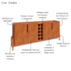 Buffet Aparador 190cm Com Adega 050520 Cedro DCASA