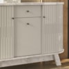 Buffet Aparador 3 Portas 136 cm Monza Calacata Off White MADETEC