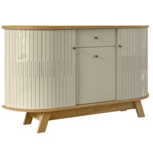 Buffet Aparador 3 Portas 136 cm Monza Cumaru Opala MADETEC