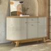 Buffet Aparador 3 Portas 136 cm Monza Cumaru Opala MADETEC