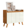 Buffet Aparador 4 Portas 108 cm 2003207 Cinamomo Branco ARMoveis