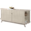 Buffet Aparador 4 Portas 183 cm Monaco Calacata Off White MADETEC