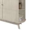 Buffet Aparador 4 Portas 183 cm Monaco Calacata Off White MADETEC