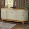 Buffet Aparador 4 Portas 183 cm Monaco Cumaru Opala MADETEC