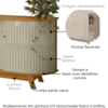 Buffet Aparador 4 Portas 183 cm Monaco Cumaru Opala MADETEC